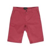 Bordeaux Katoenen Shorts Herfst/Winter Collectie Lyle & Scott , Red , ...