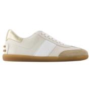 Leather sneakers Tod's , White , Dames