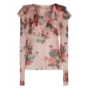 Bloemenprint Ruche Blouse Philosophy di Lorenzo Serafini , Multicolor ...