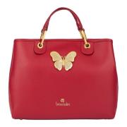 Vlinder Handtas met Afneembare Band Braccialini , Red , Dames