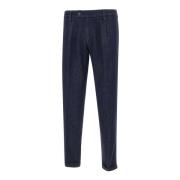 Donkerblauwe Heren Zijden Denim Jeans Re-Hash , Blue , Heren