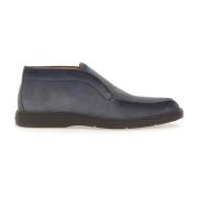 Grijze Platte Schoenen Santoni , Gray , Heren