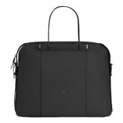 Dames Laptoptas met Schokbescherming Piquadro , Black , Unisex