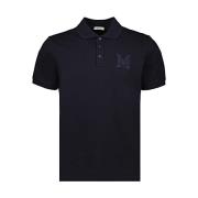 Stijlvolle Polo Shirt voor Mannen Moncler , Blue , Heren