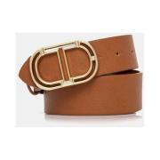 Ovale Gesp Riem Stijl 251Ta4430 Twinset , Brown , Unisex