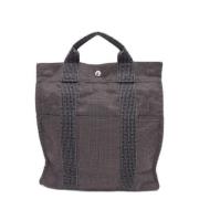 Pre-owned Canvas backpacks Hermès Vintage , Gray , Dames