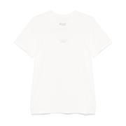 Witte Handtekening Logo T-shirts en Polos Maison Margiela , White , He...