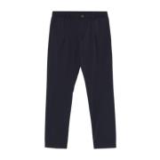 Blauwe Verborgen Rits Elastische Taille Broek Herno , Blue , Heren