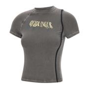 Dameskatoenen T-shirts en Polos Ottolinger , Gray , Dames