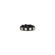 Rockstud Leren Armband Valentino Garavani , Black , Dames