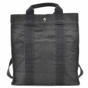 Pre-owned Canvas backpacks Hermès Vintage , Black , Dames