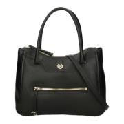 Mini Korrelig PU Zwarte Tas Pollini , Black , Dames