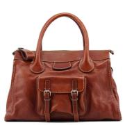 Pre-owned Leather handbags Chloé Pre-owned , Brown , Dames