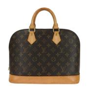 Pre-owned Canvas handbags Louis Vuitton Vintage , Brown , Dames