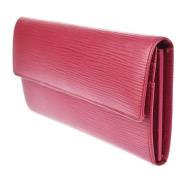 Pre-owned Leather wallets Louis Vuitton Vintage , Pink , Dames