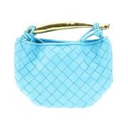 Stijlvolle Leren Tas Bottega Veneta , Blue , Dames