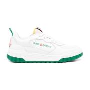 Witte Groene Sneakers Stijlvol Comfortabel Elegant Casablanca , White ...