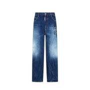 Slim Fit Denim Jeans Dsquared2 , Blue , Heren