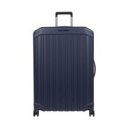 Blauwe Koffer - Polycarbonaat Materiaal Piquadro , Blue , Unisex