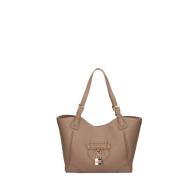 Beige PU Taupe Tas Love Moschino , Beige , Dames