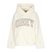 Collegiate Hoodie Fleece Unbleached Obey , Beige , Dames