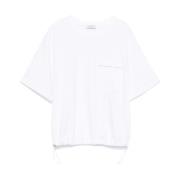 Wit T-shirt en Polo Combo Peserico , White , Dames