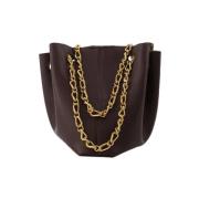 Leather handbags Nanushka , Brown , Dames