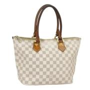 Pre-owned Canvas shoulder-bags Louis Vuitton Vintage , White , Dames