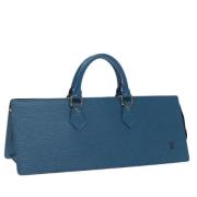 Pre-owned Leather handbags Louis Vuitton Vintage , Blue , Dames