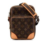 Pre-owned Canvas shoulder-bags Louis Vuitton Vintage , Brown , Dames