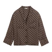 Handtekening Bloemen Shirt By Herenne Birger , Brown , Dames