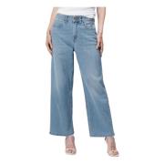 Jasmine - Pantalone 5 zakken palazzo in denim tri-blend Jeckerson , Bl...