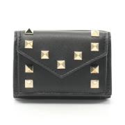 Pre-owned Leather wallets Valentino Vintage , Black , Dames