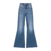 Future Denim Stretch Jeans Ganni , Blue , Dames