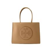 Leather handbags Tory Burch , Beige , Dames