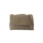 Leather shoulder-bags Tory Burch , Beige , Dames