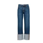 Denim Jeans met Relaxte Pasvorm Roy Roger's , Blue , Dames