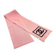 Pre-owned Fabric scarves Chanel Vintage , Pink , Dames