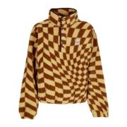 Golvende Pop Fleece Jas Obey , Brown , Dames