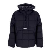 Zwarte Puffer Donsjas met Capuchon Timberland , Black , Heren