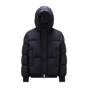 Korte donsjas in marineblauw Moncler , Blue , Heren