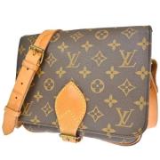 Pre-owned Canvas shoulder-bags Louis Vuitton Vintage , Brown , Dames