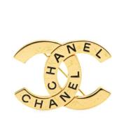 Pre-owned Metal chanel-jewelry Chanel Vintage , Yellow , Dames