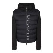 Zwarte Hoodie Vest, Verfijnd Ontwerp Moncler , Black , Dames