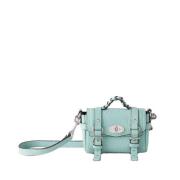 Micro Alexa Acrylic Green Crossbody Tas Mulberry , Blue , Dames