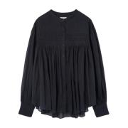 Zwarte knoopblouse Isabel Marant , Black , Dames