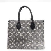 Pre-owned Fabric louis-vuitton-bags Louis Vuitton Vintage , Gray , Dam...