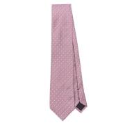 Roze polka dot zelfstrik twill weefsel Tom Ford , Pink , Heren