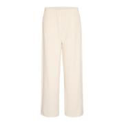 Eggnog Sweatpants Losse Pasvorm Stijl Cream , Beige , Dames