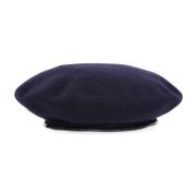 Donkerblauwe Wolle Platte Pet Hoed Kangol , Blue , Heren